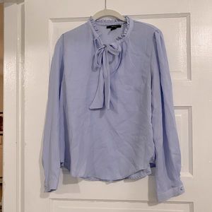 Periwinkle Bow tie Blouse